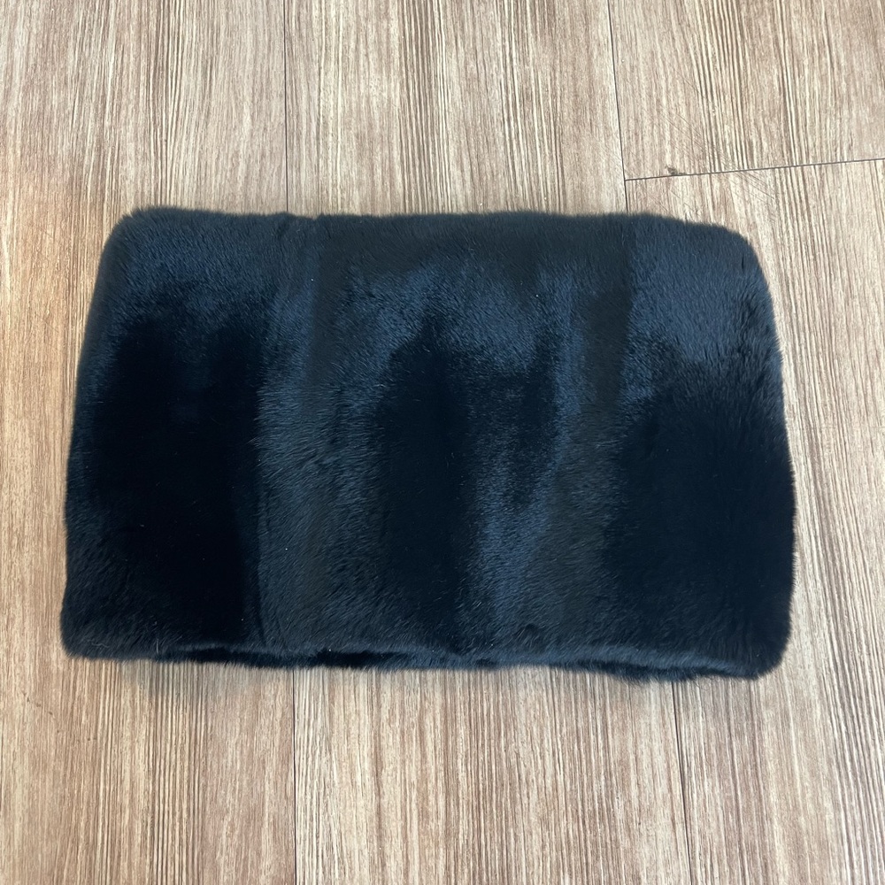 Michael Kors Black Fur Infinity Scarf | Authentic Real Fur Scarf